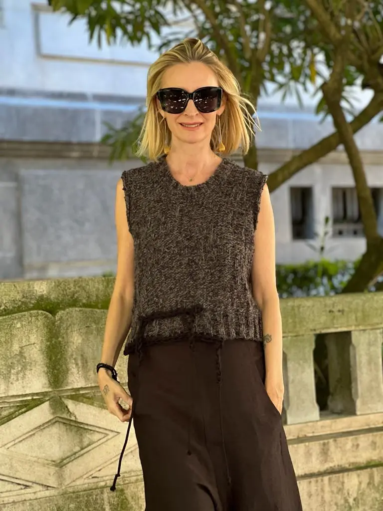  Chaleco Corto Melange