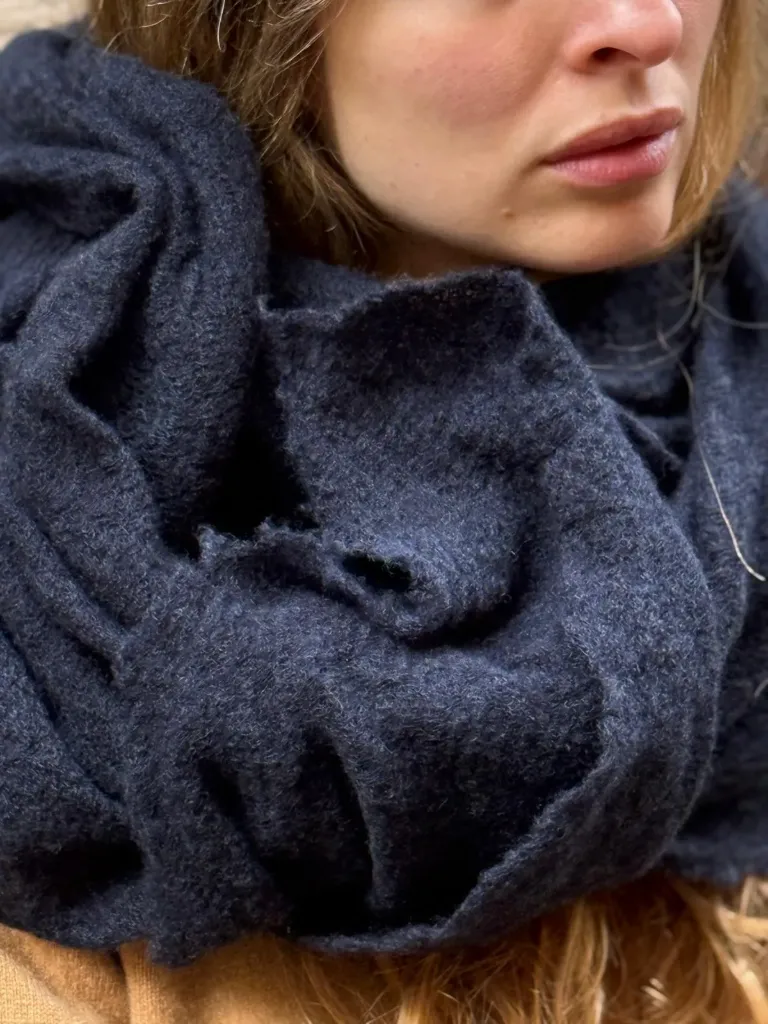 [1036R] Pashmina Rustic Navy