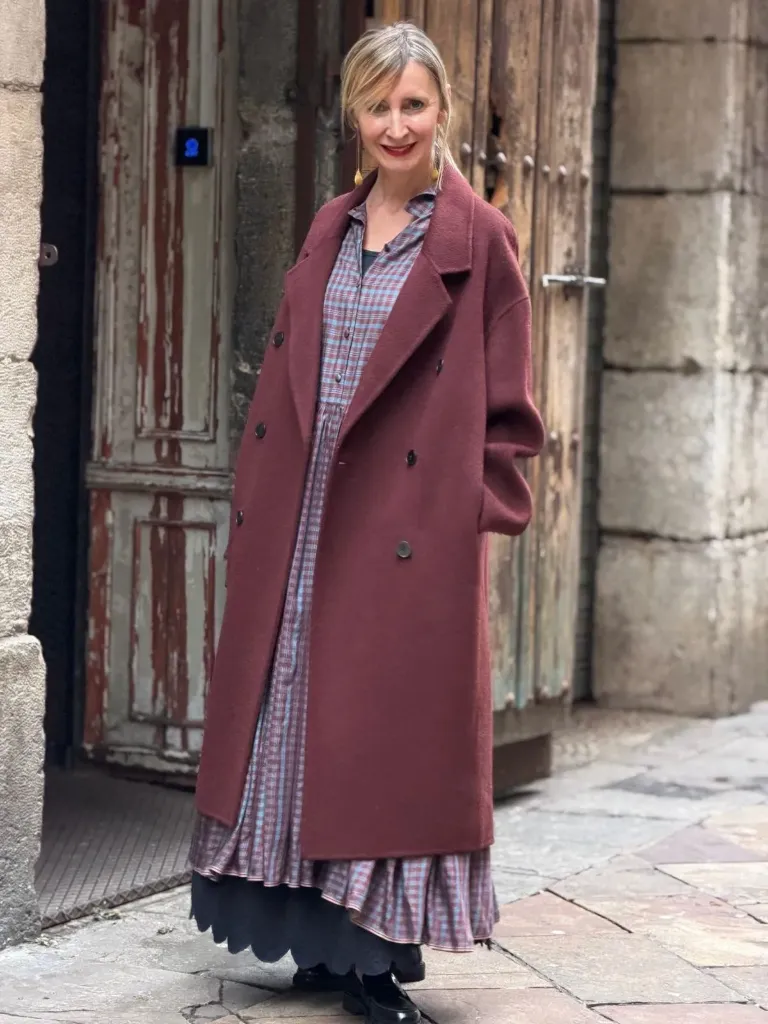 Abrigo Long Granate (S)