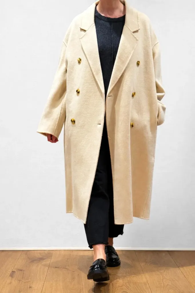 Abrigo Long Ivory (S)