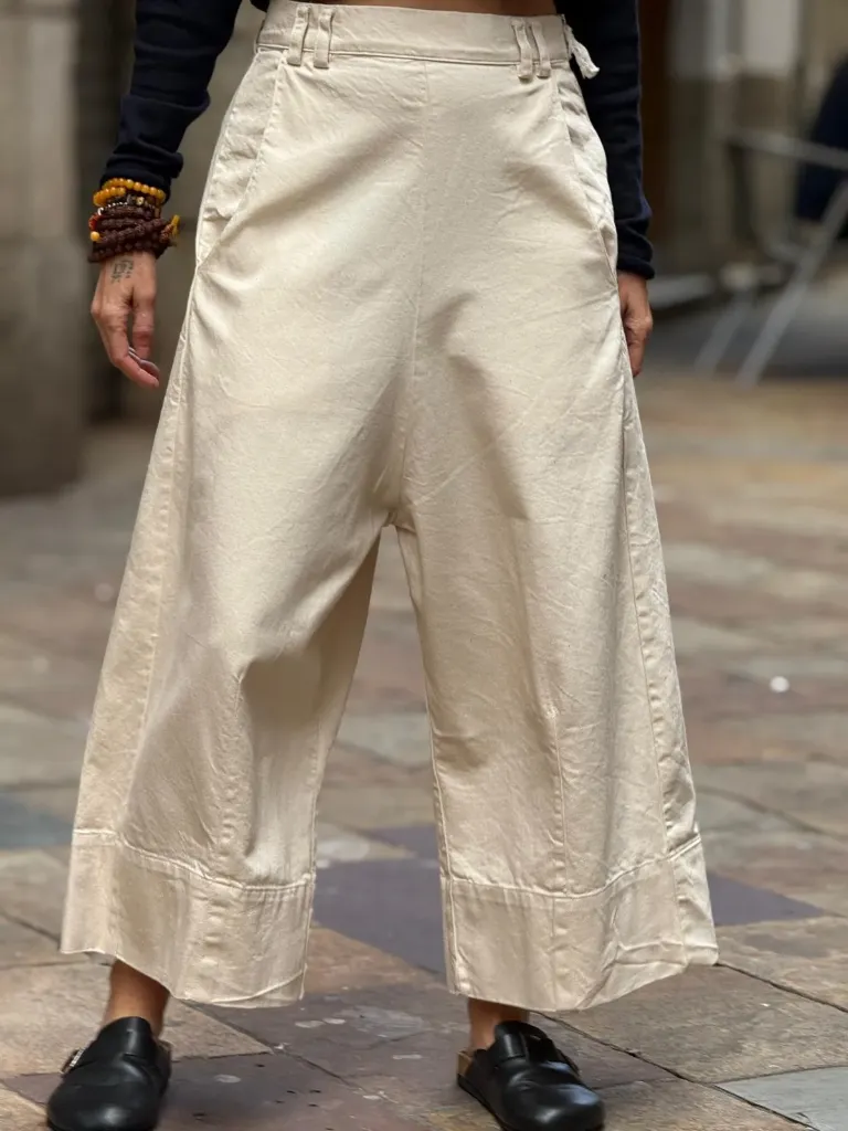 Pantalón Wide Leg Nata (40)