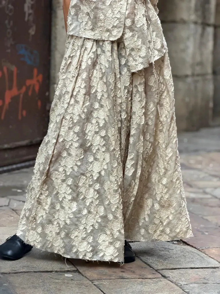 Falda Jaqcuard Sand