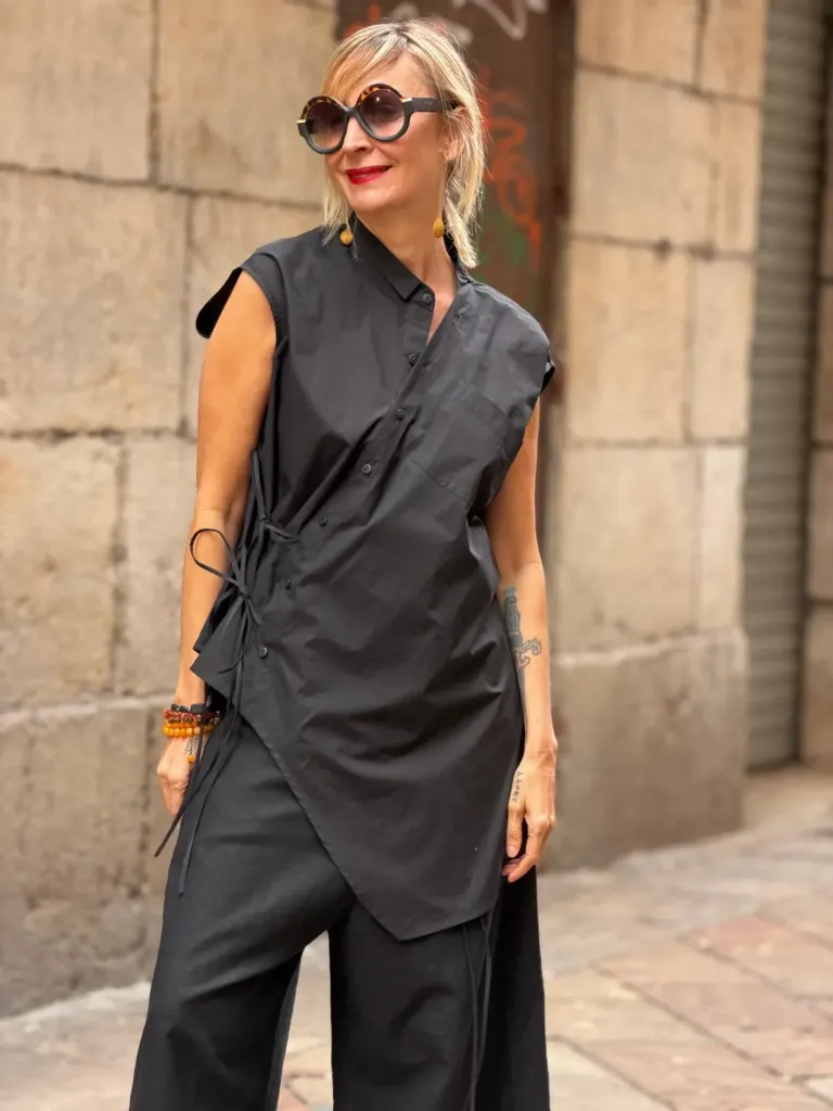 Camisa Popeline Black