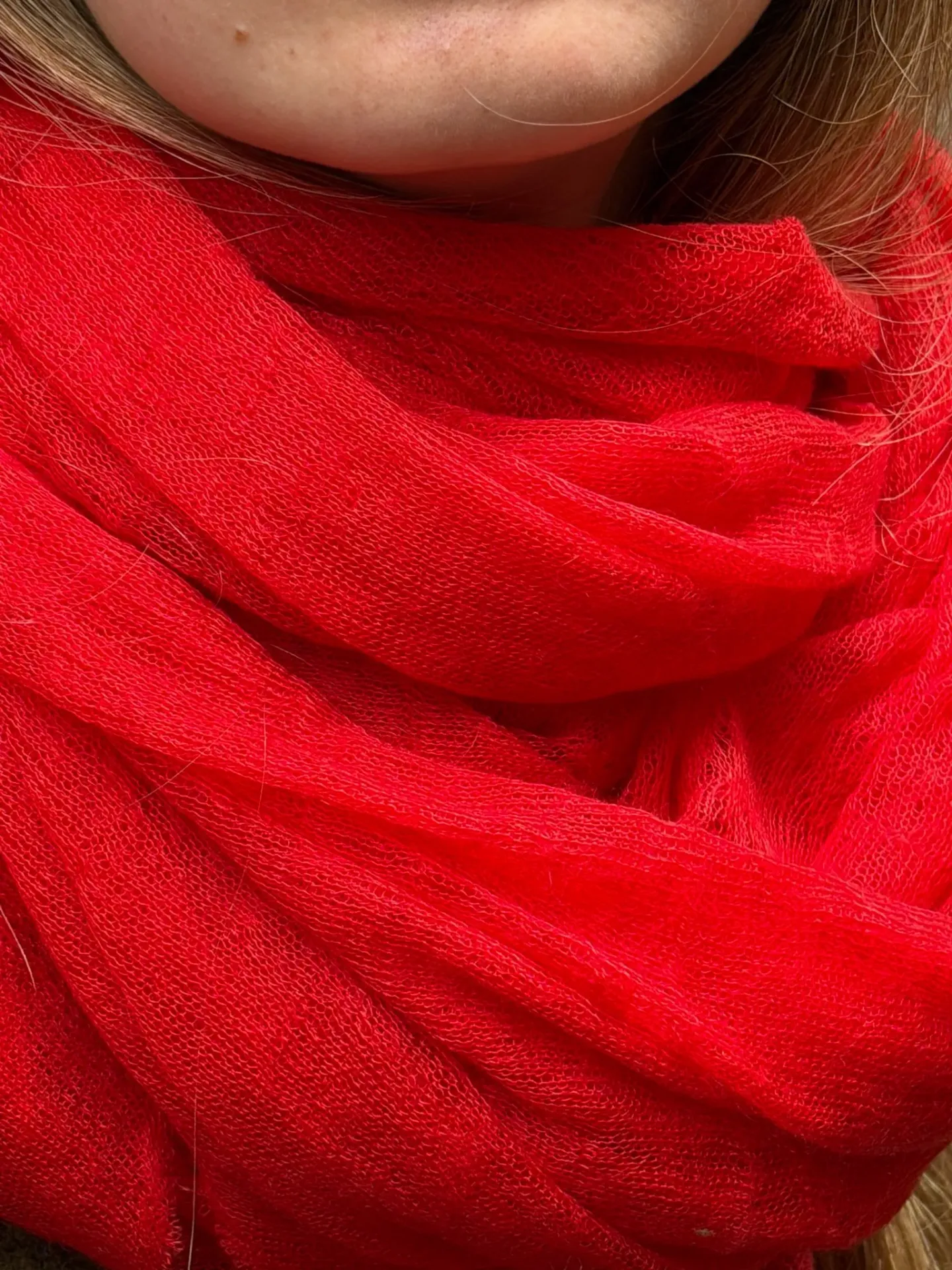 Pashmina Pluma Bengalí Red