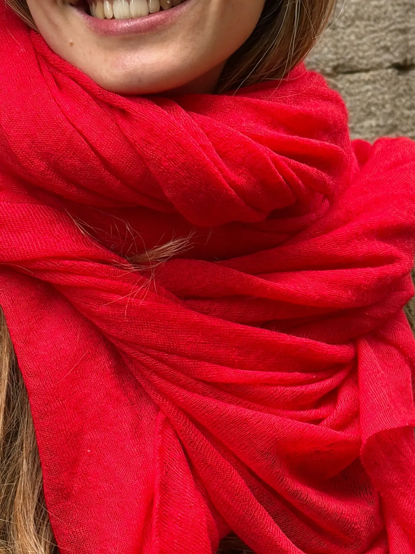 Pashmina Brisa Pure Red