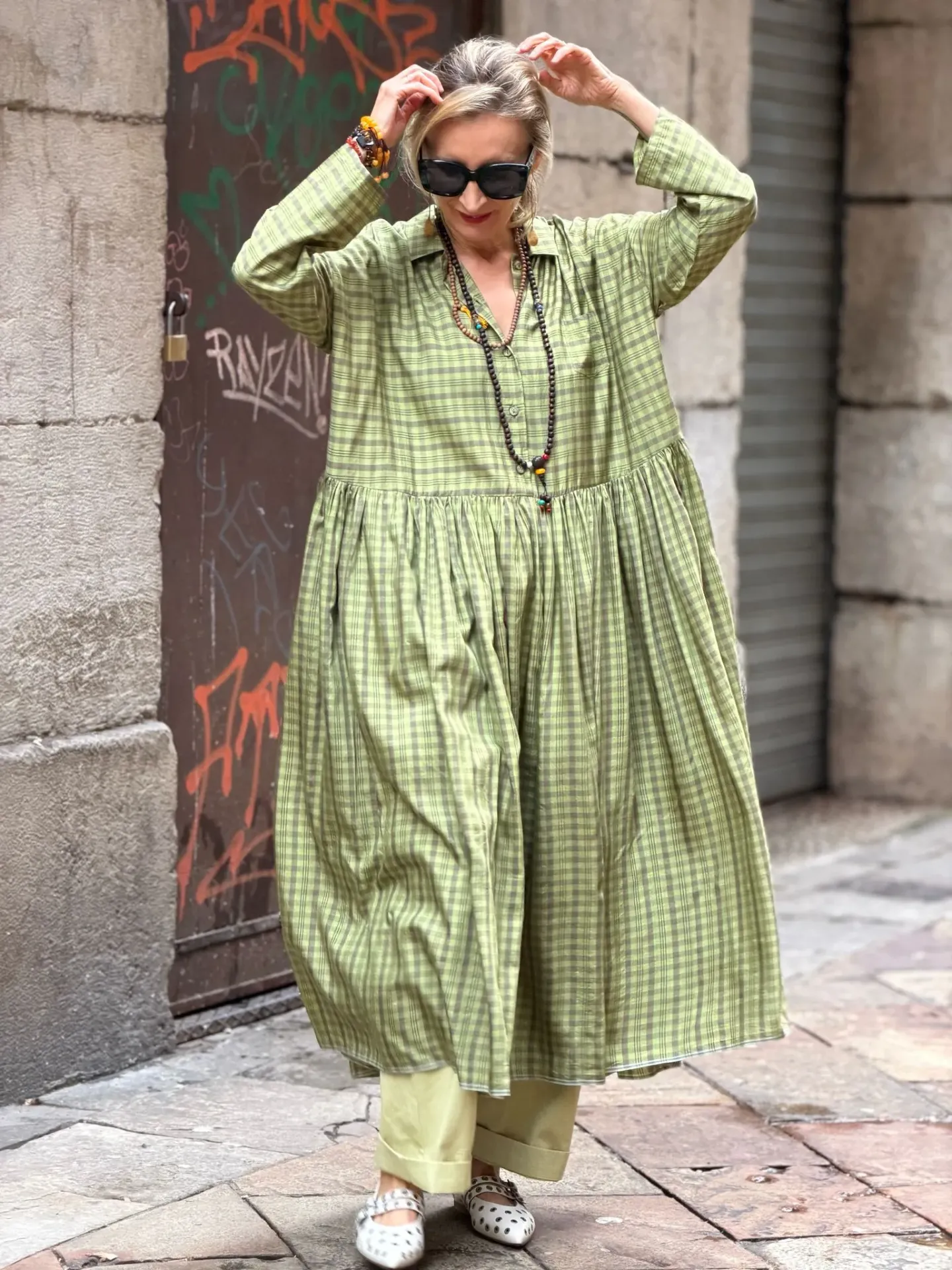 Vestido Pimpollo Pistachio (L-A)