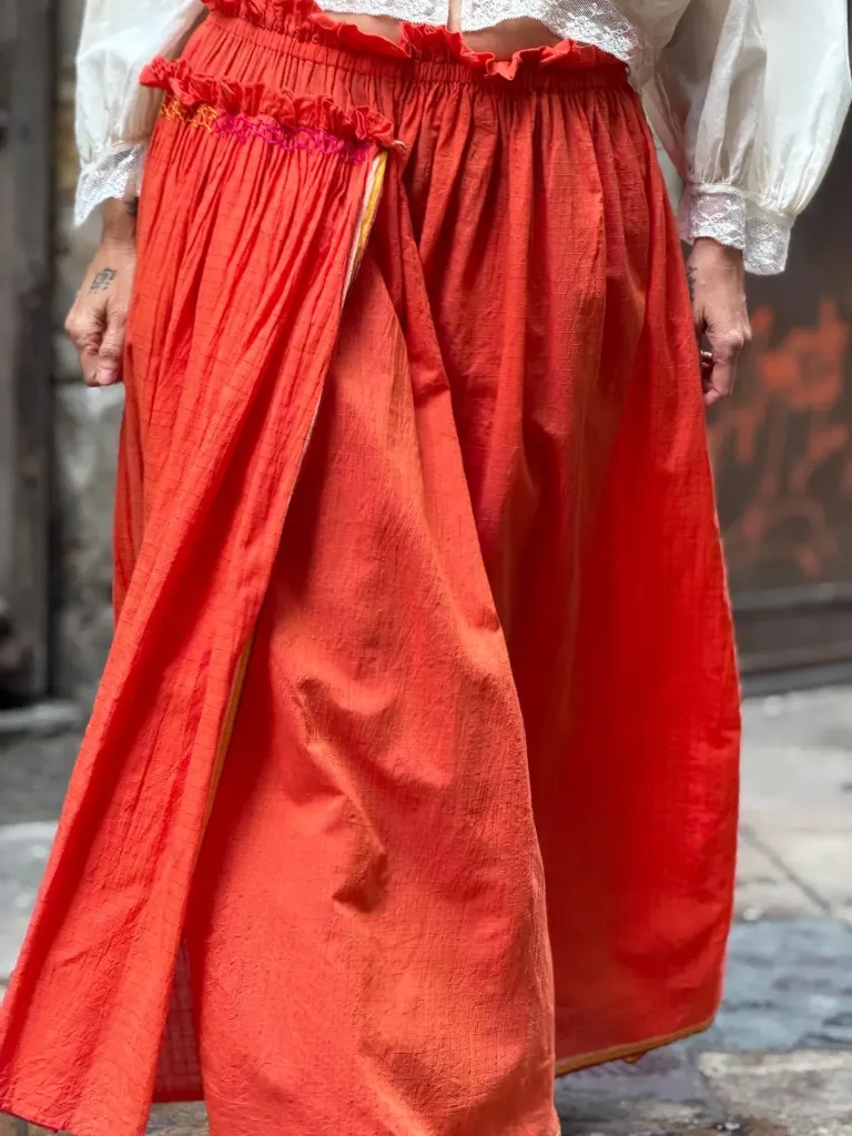 Falda Fátima Naranja (S)