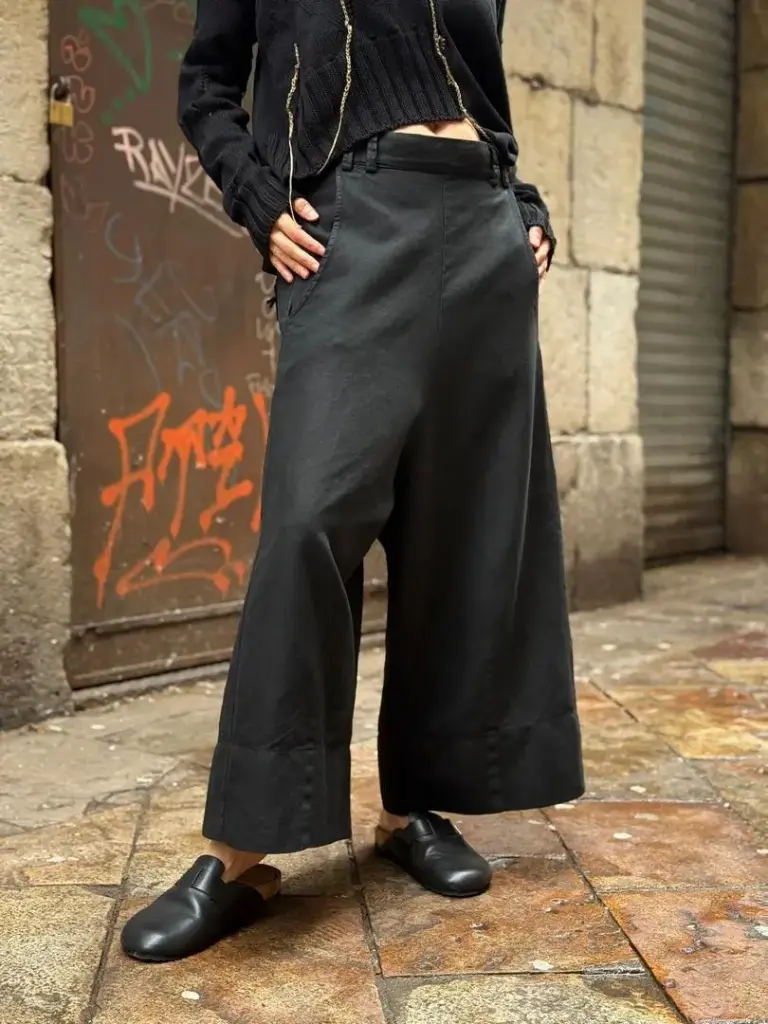 Pantalón Wide Leg Negro