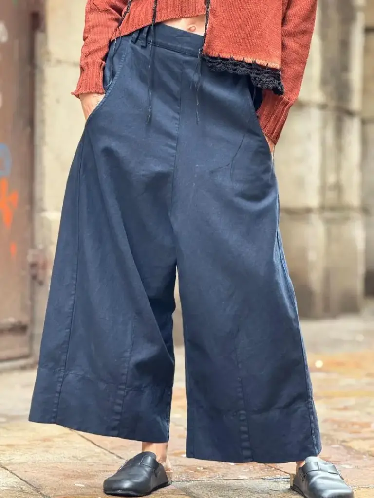 Pantalón Wide Leg Azul