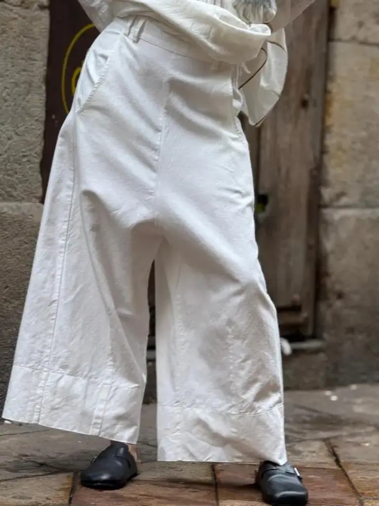 Pantalón Wide Leg Natural