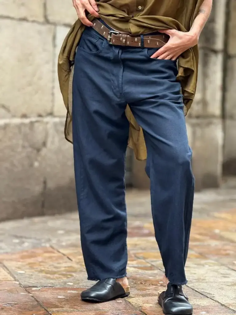 Pantalón Natural 5 Bolsillos Navy