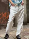Pantalón Natural 5 Bolsillos Blanco