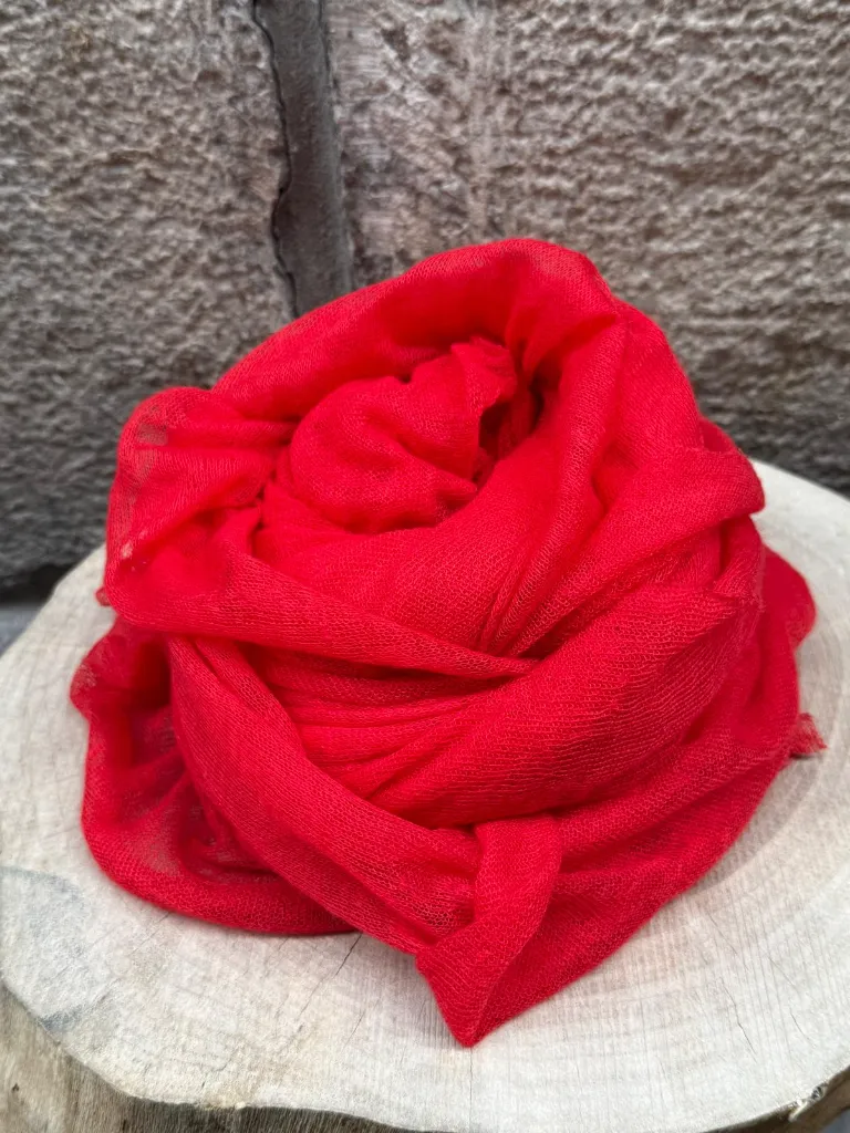 Pashmina Pluma Poppy Red