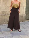 Pantalón Wide Kova Marrón