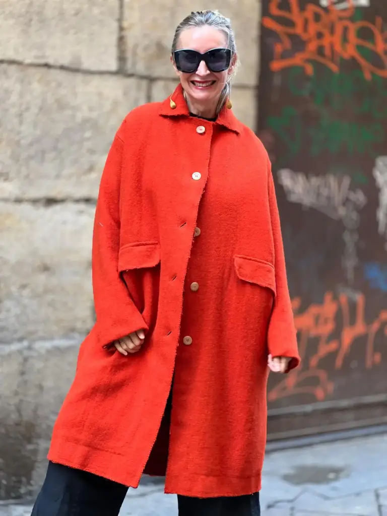 Abrigo Mabel Rojo | Colette