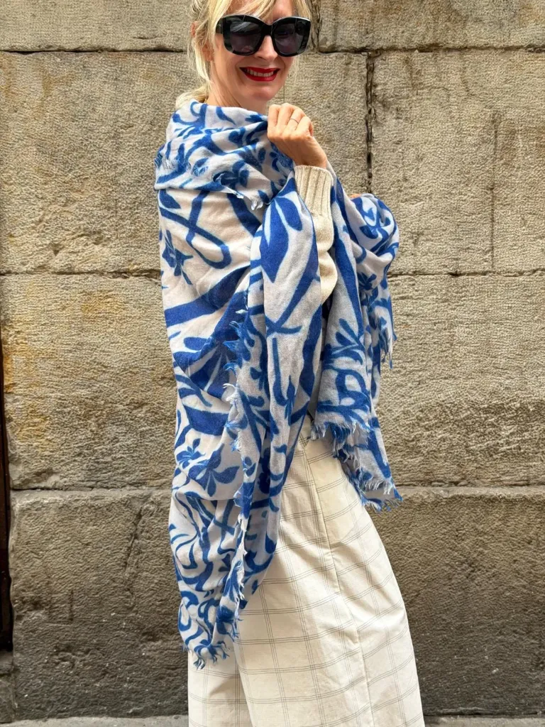Pashmina Luna de Dos White