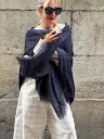 Pashmina Luna de Dos Navy