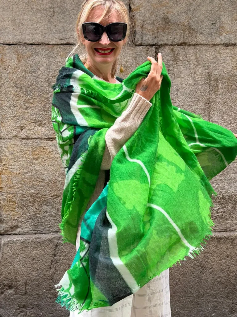 Pashmina Esmeralda colaboración Jorge Rojo