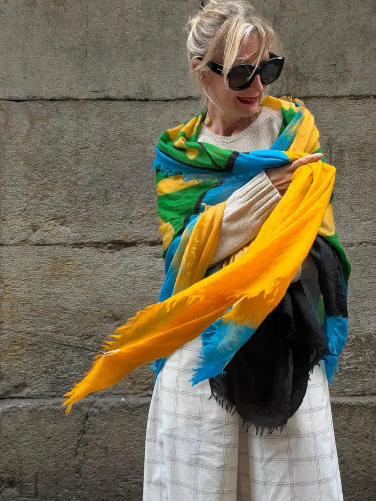 Pashmina Bambú colaboración Jorge Rojo
