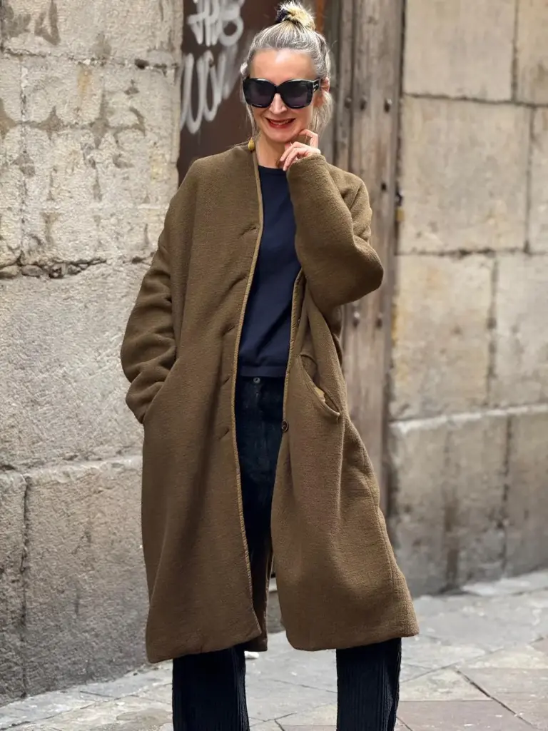 Abrigo Mireille Tabaco