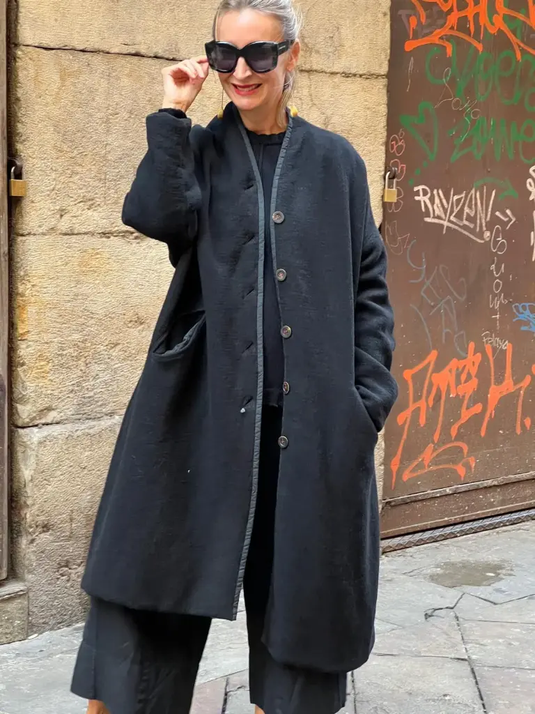 Abrigo Mireille Negro